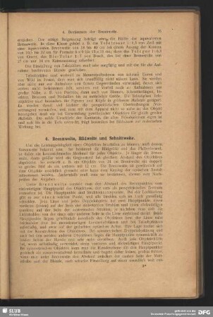 4. Brennweite, Bildweite und Schnittweite