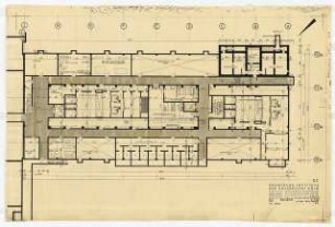 Chemische Institute der Universität Köln: Organische Chemie, Grundriss Kellergeschoss, 1:100