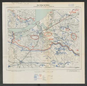Beilage 18. Der Krieg im Osten. Die Einnahme von Riga. Die Lage am 1. September 1917.