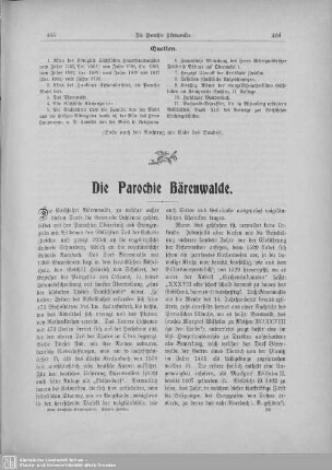 Die Parochie Bärenwalde