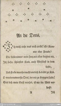 An die Doris
