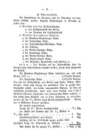 II. Güterverkehr