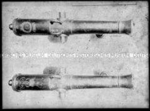Geschützrohre "L'Ecolier" und "Le Favori"