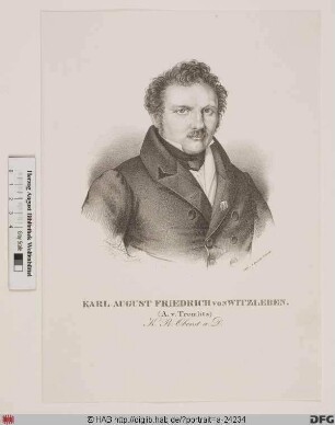 Bildnis (Carl) August (Friedrich) von Witzleben (Ps. August von Tromlitz)