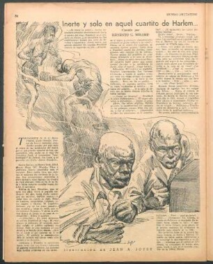 Inerte y solo en aquel cuartito de Harlem... : Cuento por Ernesto G. Milord