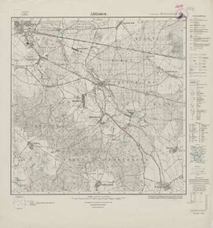 2654 (alte Nr.: 1241) Altdamm, Meßtischblatt (4cm - Karte)