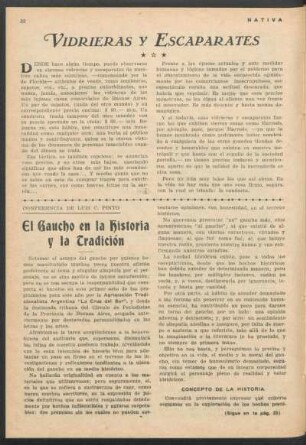 El Gaucho en la Historia y la Tradición