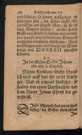 XV. In der Ersten Epistel Johannis am 2. Capitel.