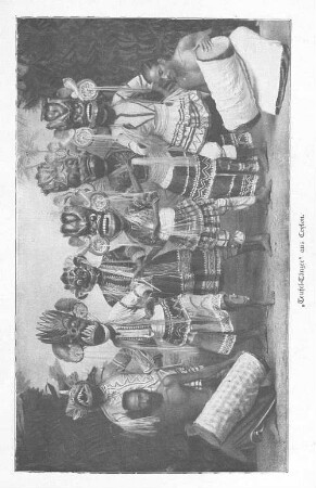 "Teufel-Tänzer" aus Ceylon.