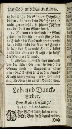 Lob- und Danck-Lieder.