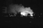 Brand in einer Lagerhalle der Sperrholz-Großhandlung Anton Säubert im Gewerbegebiet Oberweingartenfeld