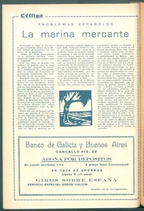Problemas españoles : La marina mercante