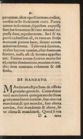 De Mandato.
