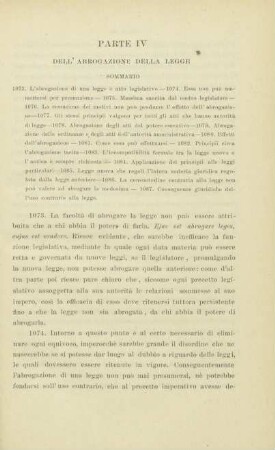 Parte IV. Dell'abrogazione della legge