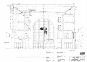 Mannheim Hbf: Schnitt West - Ost Empfangsgeb. Mittelhalle