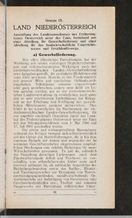IX. Land Nieder-Oesterreich