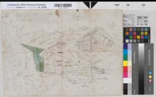 Ostbarthausen (Borgholzhausen) Teilung der Tielheide Entwurf (1783) o.M. (1 : 2500) 34,5 x 47 (kol.) Zeichnung (Reinhold) Spez.Verz. Markenkarten X Nr. 27b