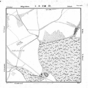 Kartenblatt SO LXII 62 Stand 1825
