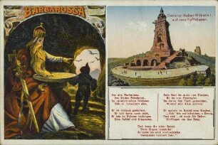 Barbarossa - Denkmal Friedrich Wilhelm I. auf dem Kyffhäuser.