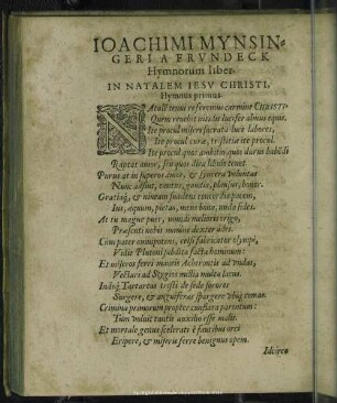 Hymnorum liber I