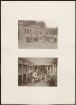 oben: Mitglieder des Königin Augusta Garde-Grenadier-Regiments Nr. 4 beim Wäschewaschen unten: Mitglieder des Königin Augusta Garde-Grenadier-Regiments Nr. 4 beim Schuheputzen