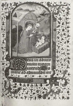 Illumination eines Stundenbuches, Christi Geburt