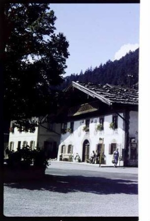 Wallgau: Tal vom Hotel Karwendelblick, Gewitterstimmung