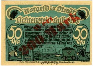 200 Mark [Überdruck auf 50 Pfennig]