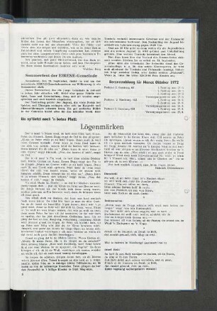 Rentenzahlung für Monat Oktober 1972