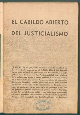 El Cabildo Abierto del Justicialismo