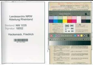 Entnazifizierung Friedrich Hackemack , geb. 14.06.1905 (Bergmann)