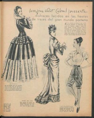 Josefina Vivot Cabral presenta: ...Disfraces lucidos en las fiestas de trajes del gran mundo porteño