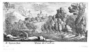 Ansicht von Conflans : Zeeman, Reinier, eigentlich Nooms, genannt Zeeman. Ansicht von Conflans. Radierung; 62 x 124 mm. Dresden: Kupferstich-Kabinett A 55 762, B. 16 in A 1176, 1