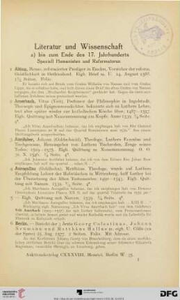 Literatur und Wissenschaft (Nr. 1-599)