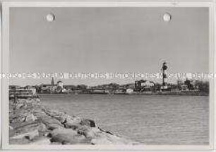 Libau, Hafeneinfahrt