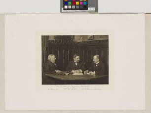 Patriotische Gesellschaft: Vorstand Dr. Ed. Hallier, B. Hennicke, Physikus Dr. G. Herman Sieveking