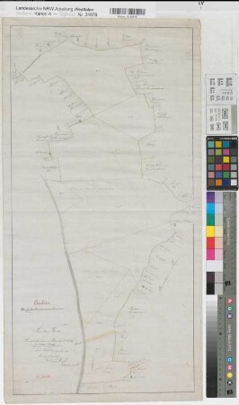 Beckum (Beckum), Teilung des Lennenbrocks und Robertsort, Brouillonkarte