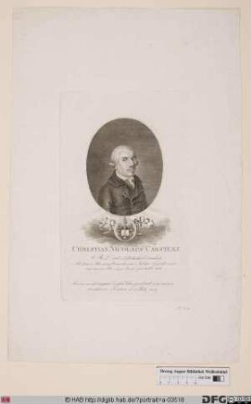 Bildnis Christian Nicolaus Carstens