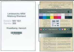 Entnazifizierung Heinrich Wuestkamp, geb. 29.04.1894 (Verw.Beamter)