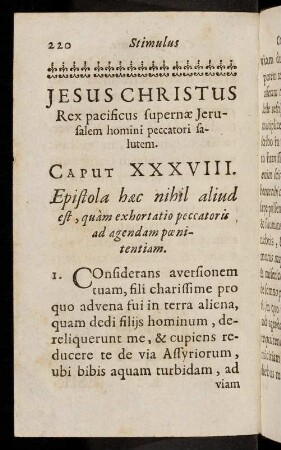 220-241, Caput XXXVIII.