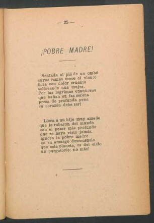 ¡Pobre madre!