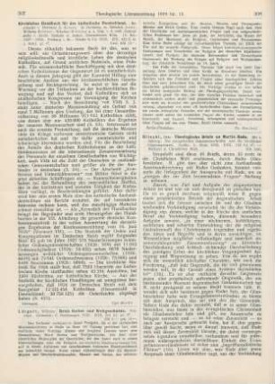 307 [Rezension] Auer, Heinrich, Kirchliches Handbuch für das katholische Deutschland. Begr. v. Hermann A. Krose. 15. Bd.: 1927-1928