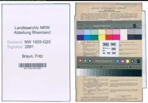 Entnazifizierung Fritz Braun , geb. 05.01.1897 (Verkaeufer)