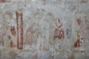 Szenen aus Heiligenlegenden — Malerei an der nördlichen Tonnenwand — Wandbild