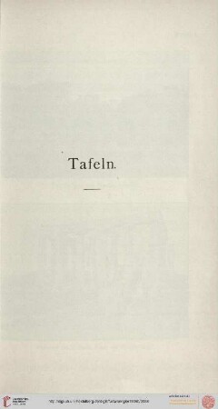 Tafeln I-XIV