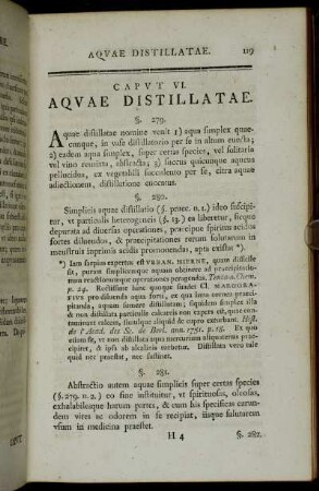 Caput VI. Aquae Distillatae.
