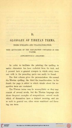 B. Glossary of Tibetan terms