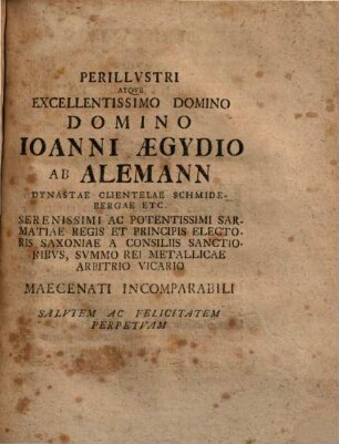 Disp. inaug. de expectativa ecclesiastica: von der Anwartschafft auf ein geistl. Amt ...