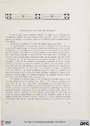 2.Ser. 2.1909: Aanwinsten van het Mauritshuis