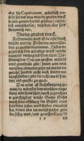 Vierley gnaden werck.